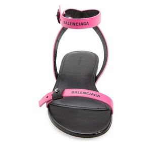 Balenciaga Pink and Black Women's Sandals
